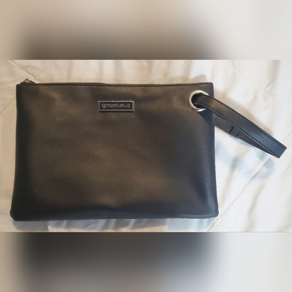 NWT Younique Black XL Women's Clutch Bag